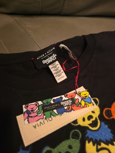 Alice + Olivia Grateful Dead Bears and Pins Top Womens S - photo 4