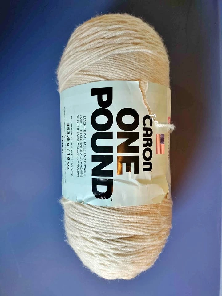 Caron One Pound Yarn (Off White)