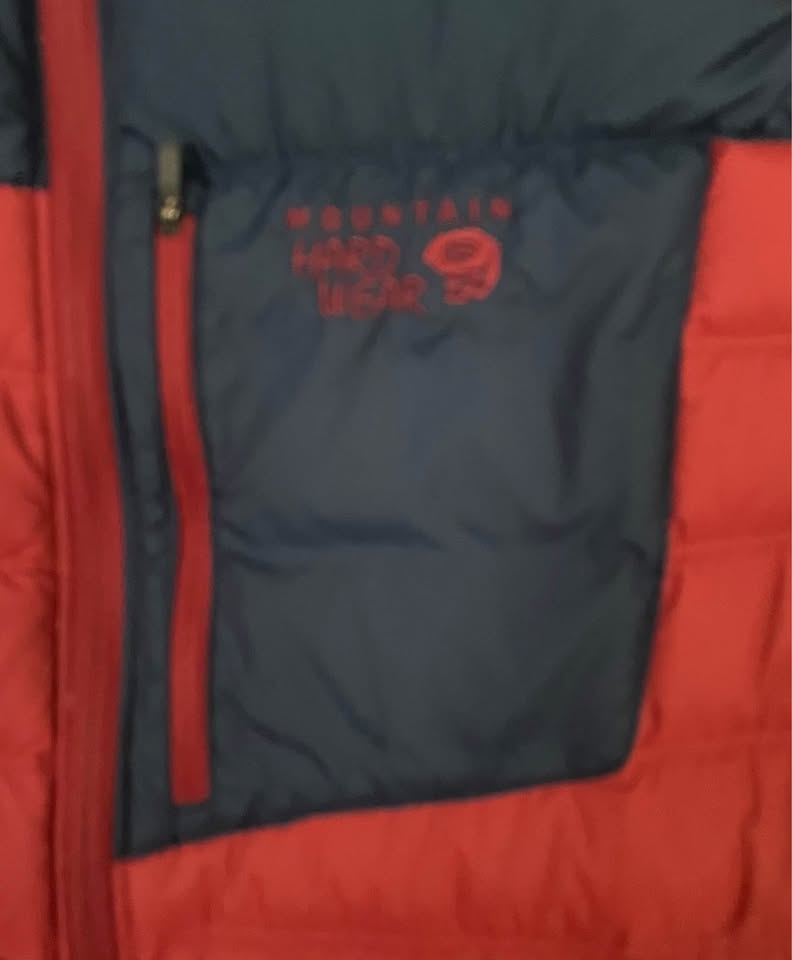 Mountain Hardwear Down Vest. Men’s size large, blue & burgundy. - photo 2