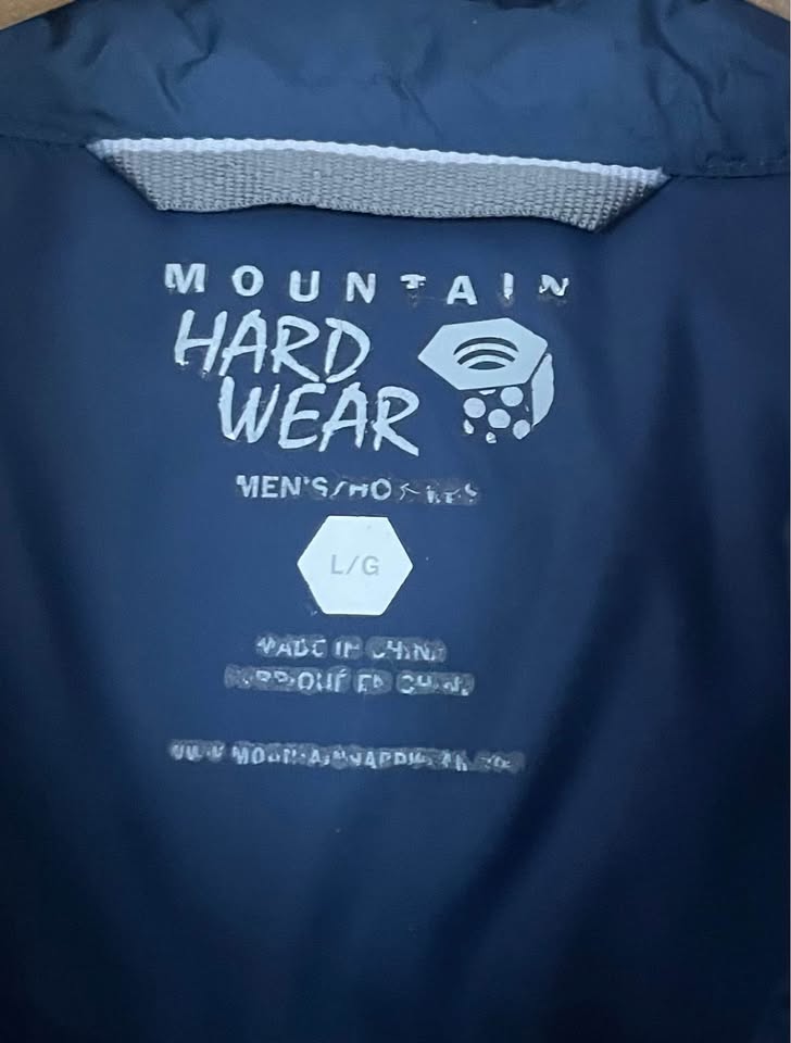 Mountain Hardwear Down Vest. Men’s size large, blue & burgundy. - photo 3