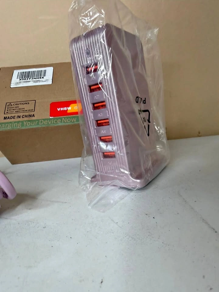 VPSUN 50W 6-Port USB Charging Station – Fast Multi-Device Charge
