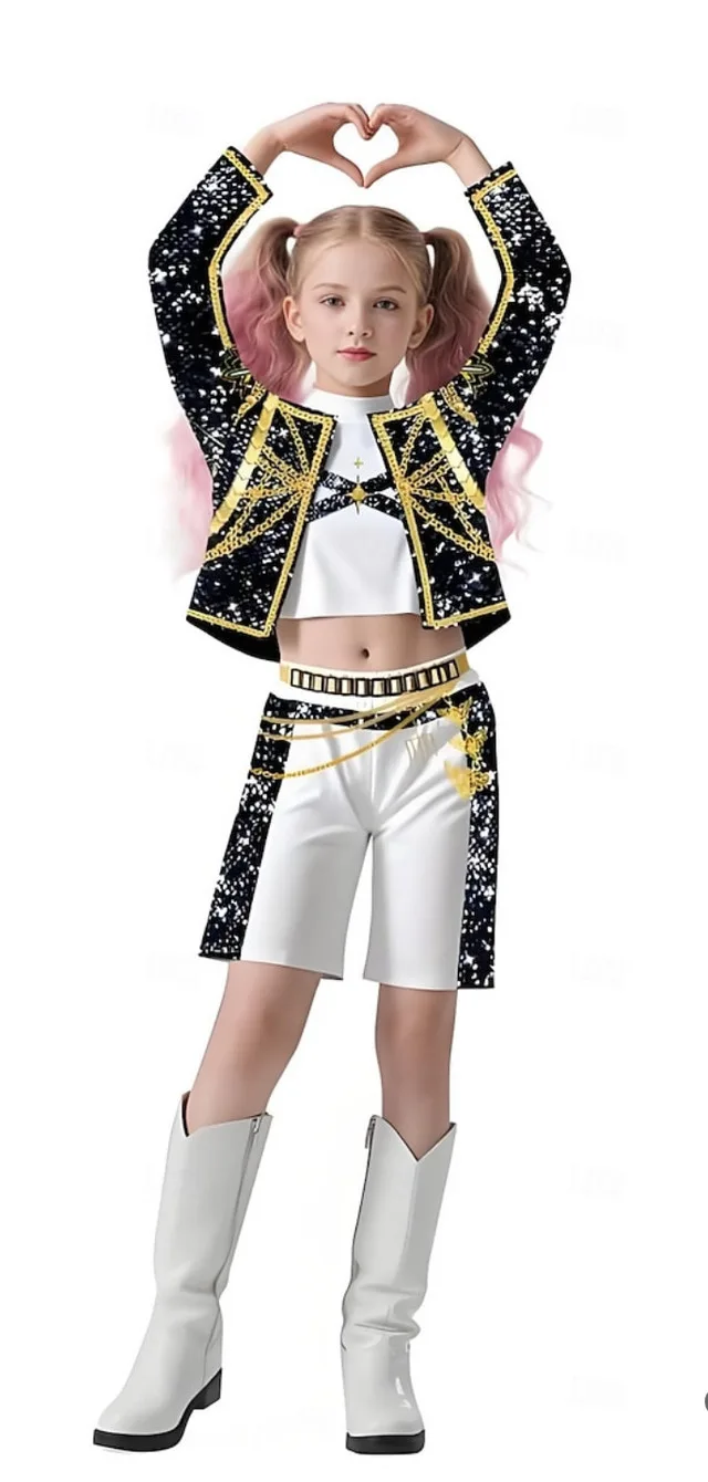 Kpop Demon Hunter Rumi Costume!!! size 120 image indicator(4)