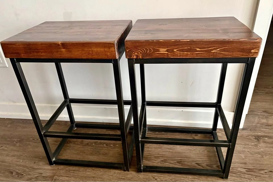Rustic Bar Stools Set of 2