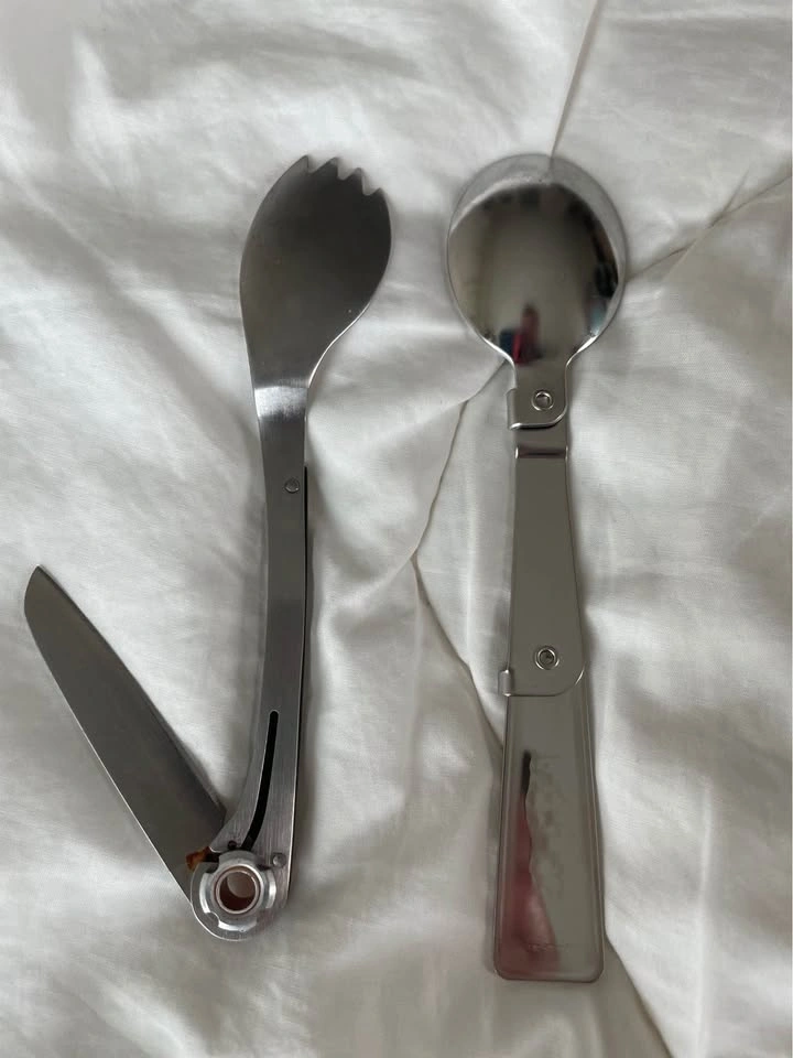 AceCamp Folding Spork with Knife and Thermos Folding Spoon - photo 2