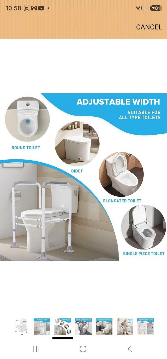 Toilet Safety Rails - photo 3