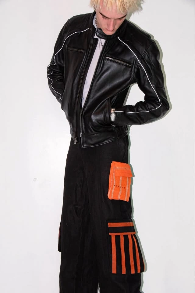 Black and orange cargo pants - photo 2