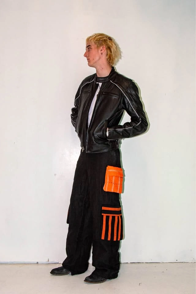 Black and orange cargo pants - photo 3