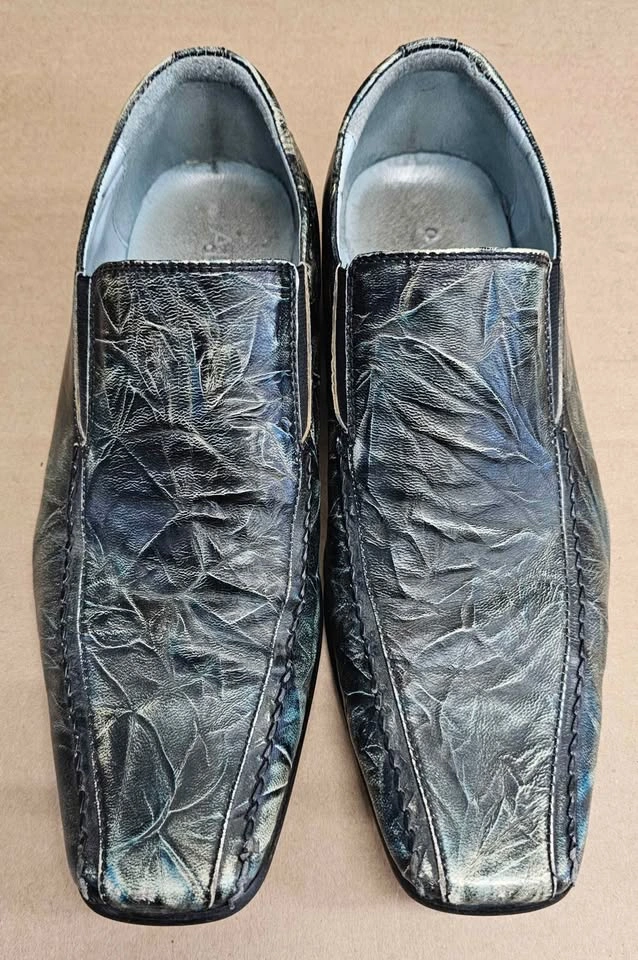 ALDO Men's Y2K Vintage Distressed Leather Square Toe Loafers - photo 2
