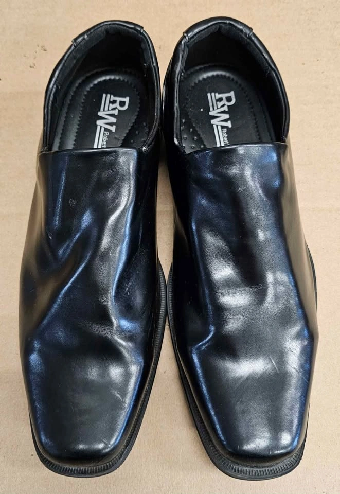 Robert Wayne STATE Men's Black Square Toe Slip-On Shoes 8.5D - photo 2