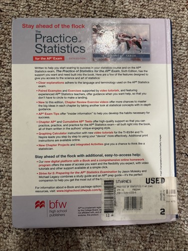 The Practice of Statistics Sixth Edition Hardcover by Starnes & - photo 3