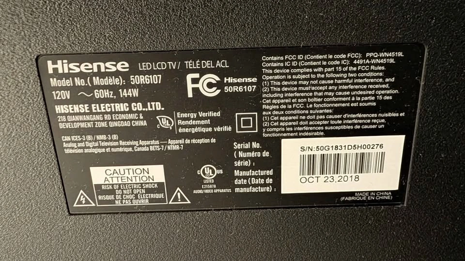 50-inch Hisense 4K UHD Roku Smart TV - photo 4