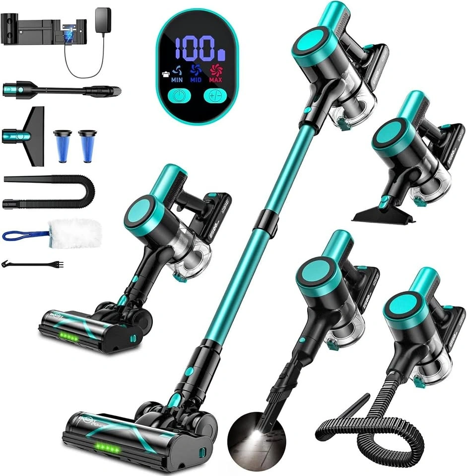 OUYFHK Cordless Vacuum Cleaner, 58Kpa/55Mins