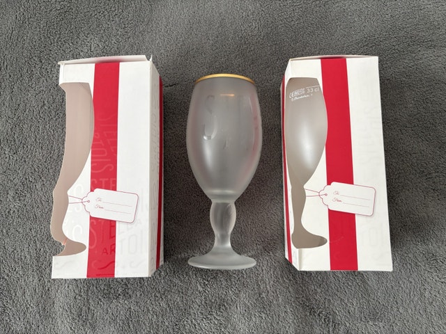 Stella Artois Frosted Beer Glasses Brand New - photo 3