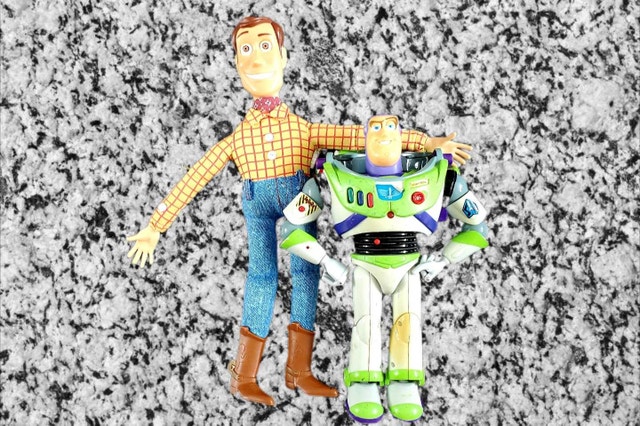 Thinkway Toys Woody and Buzz Lightyear Action Figures