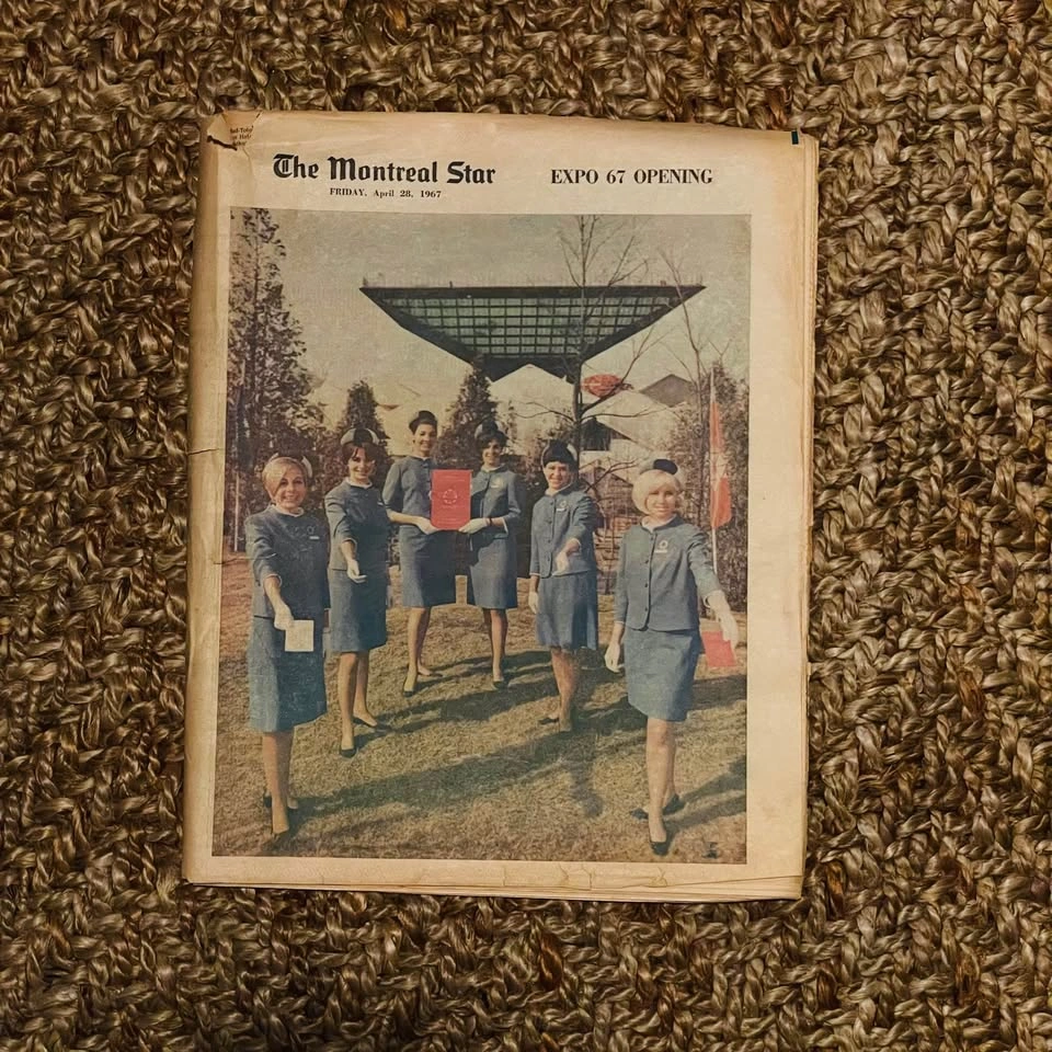 1967 Montreal Sun Newspaper with Expo 67 supplement - photo 4