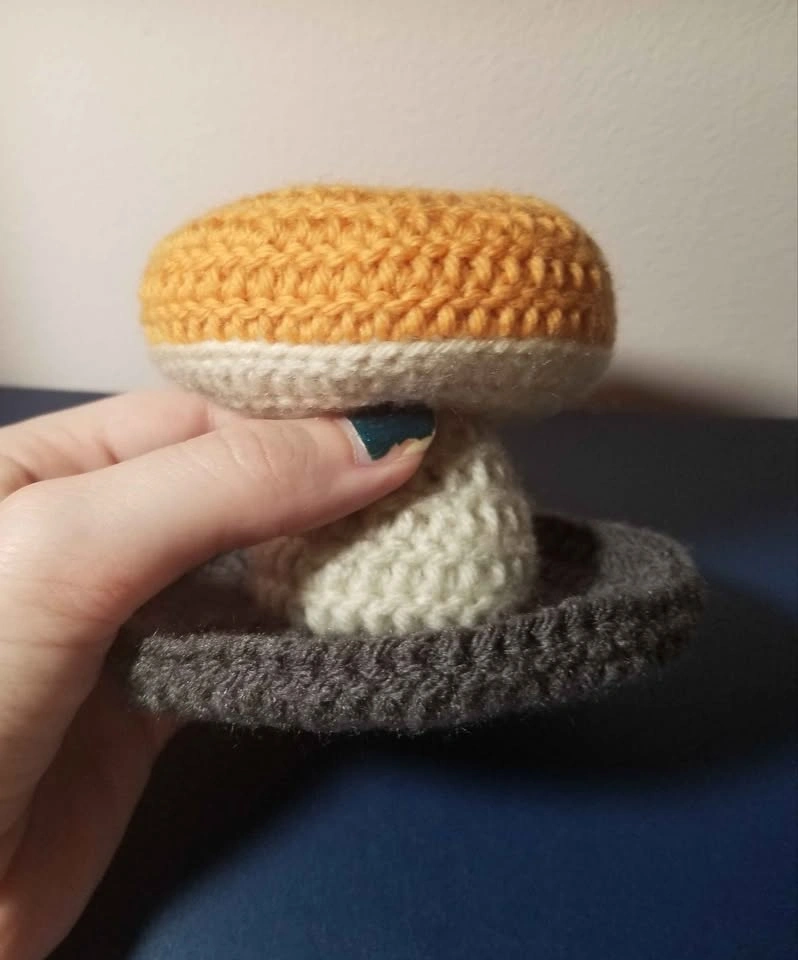 Dark grey Orange Mushroom Jewelry Holder - photo 4