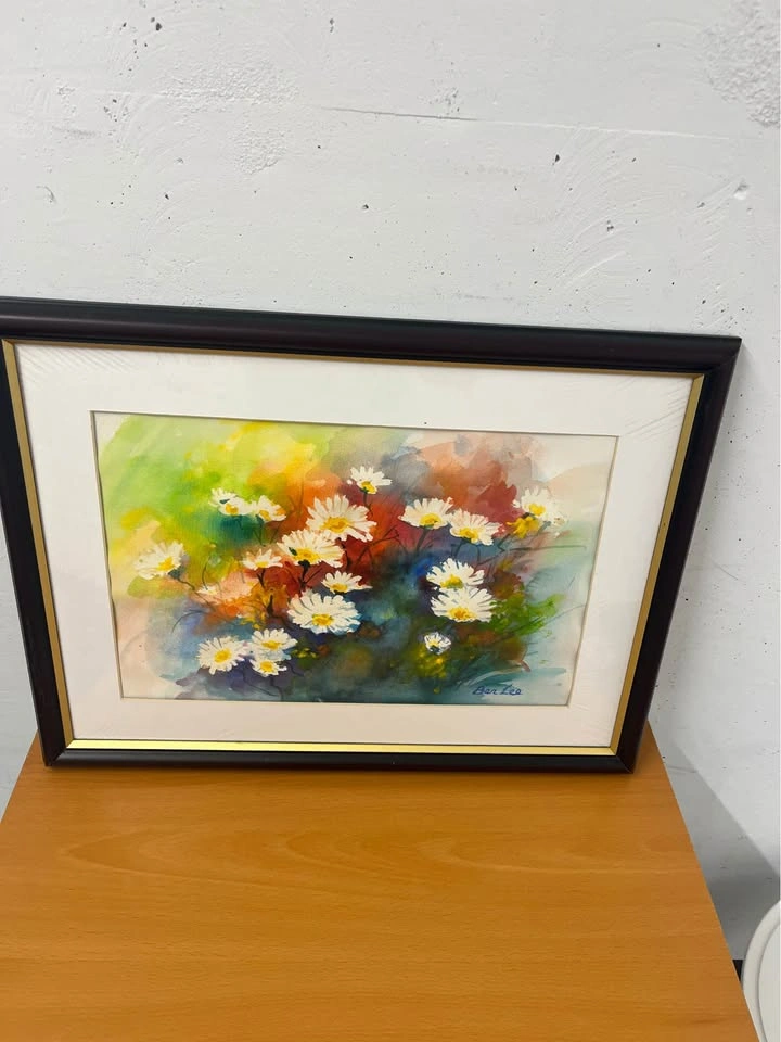 Ben Lee Original Watercolor Impressionist Daisy Painting - photo 4