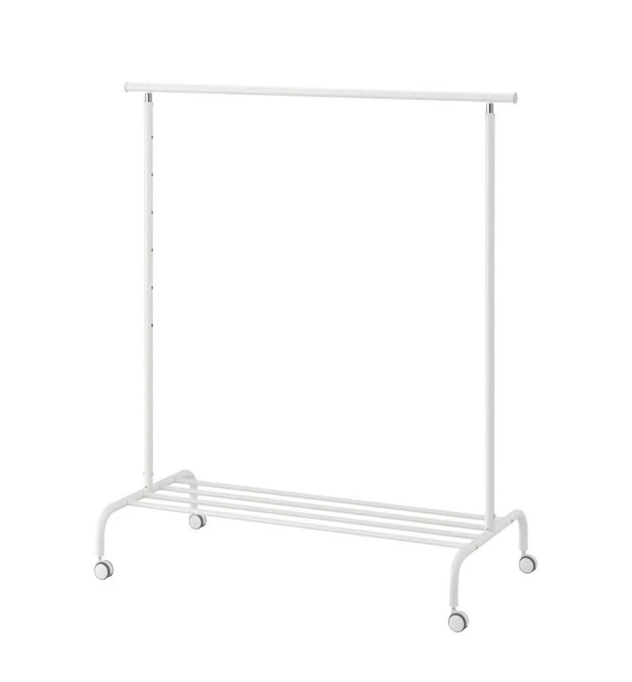 ikea clothes rack rigga white - photo 2