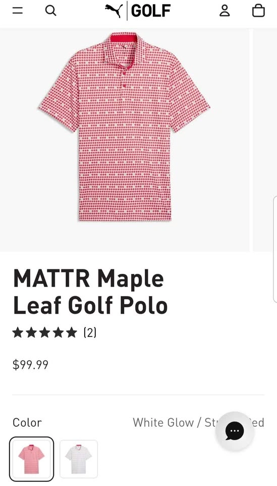 Maple Leaf Golf Polo Size Large - photo 2