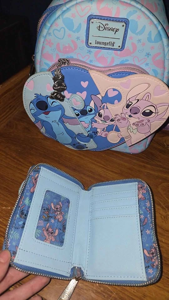 Stitch and angle backpack and wallet - photo 2