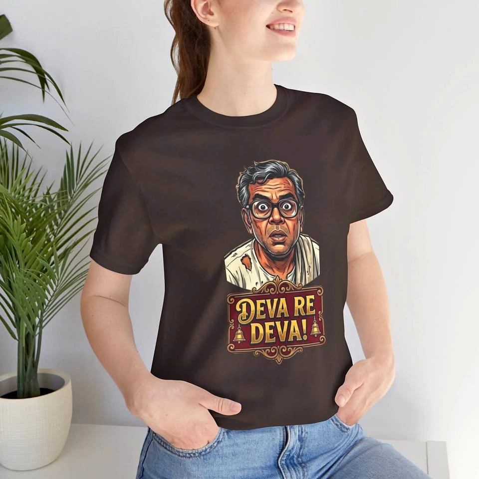 Baburao "Deva Re Deva" Retro Movie Quote T-Shirt