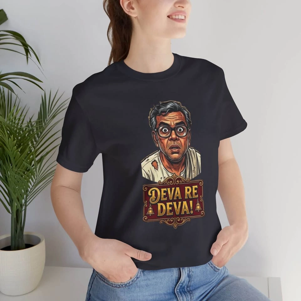 Baburao "Deva Re Deva" Retro Movie Quote T-Shirt - photo 5