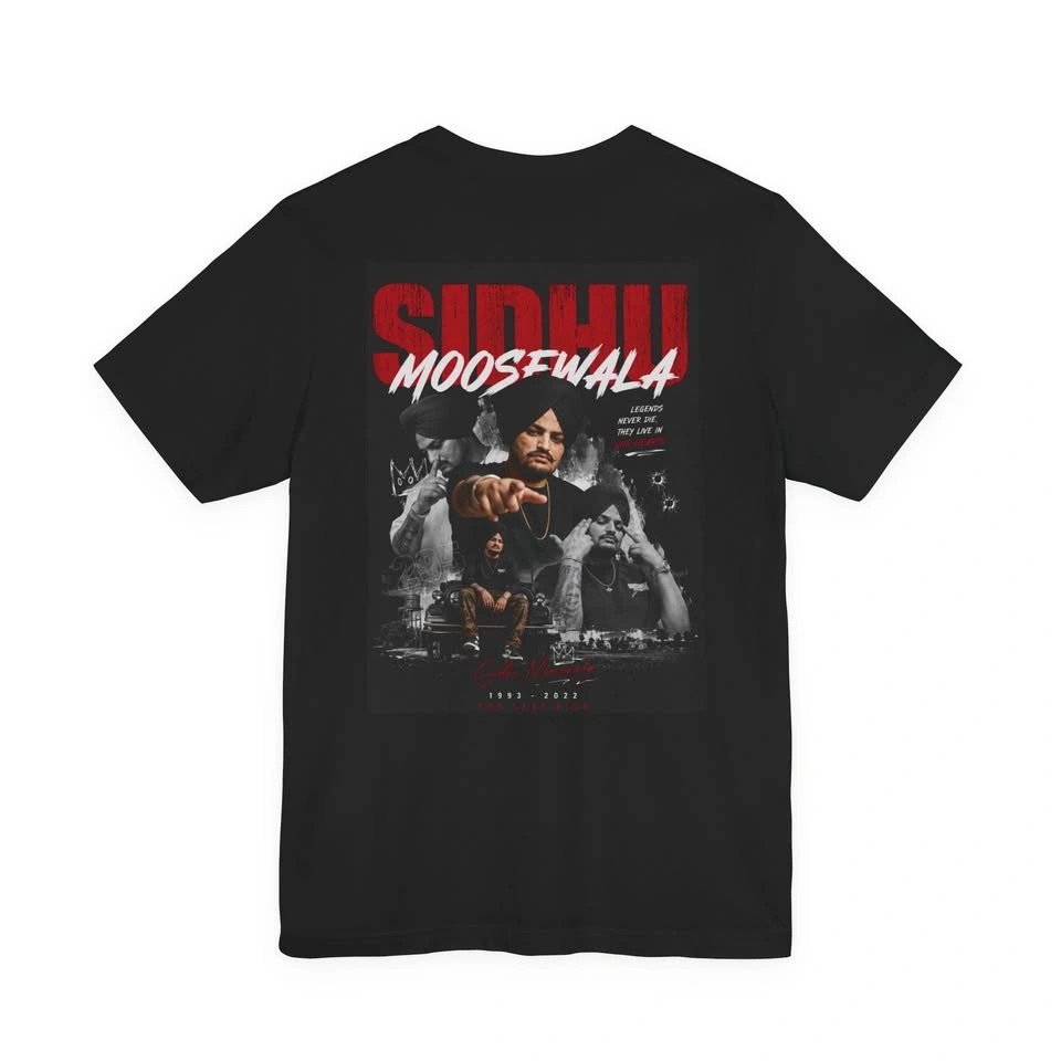 Sidhu Moosewala Tee | 295/The Last Ride | Graphic Design Tee - photo 2