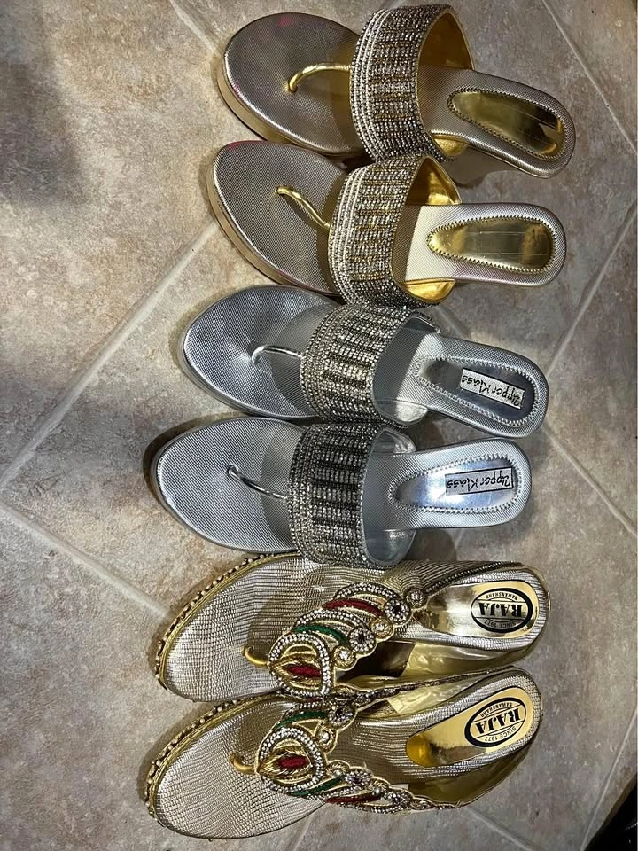 Gold & Silver Heels