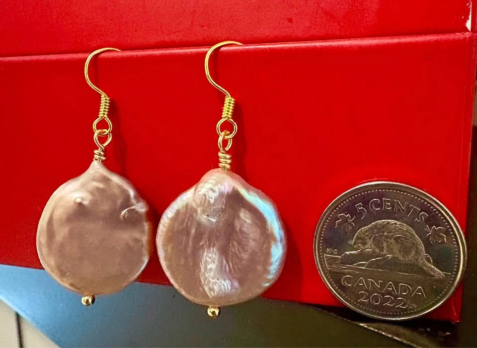 Pink Freshwater Pearl Earrings