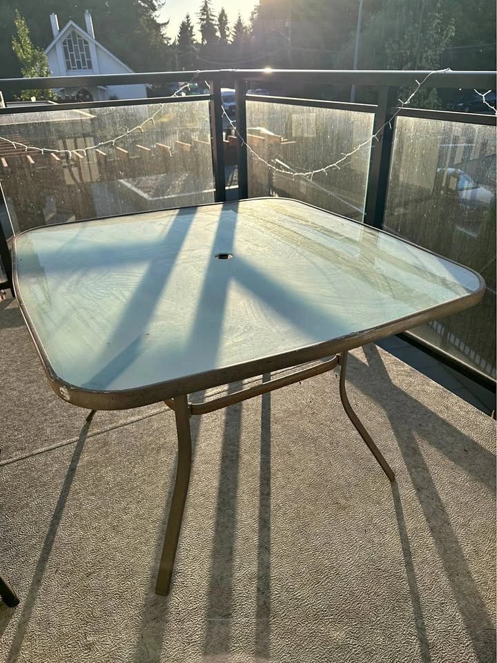Patio table with 4 chairs