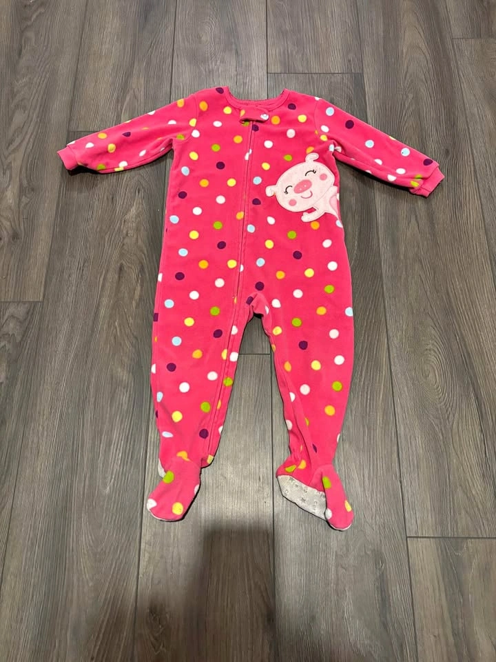 Carter’s Girls’ Fleece Sleepers (Size 18 Months)