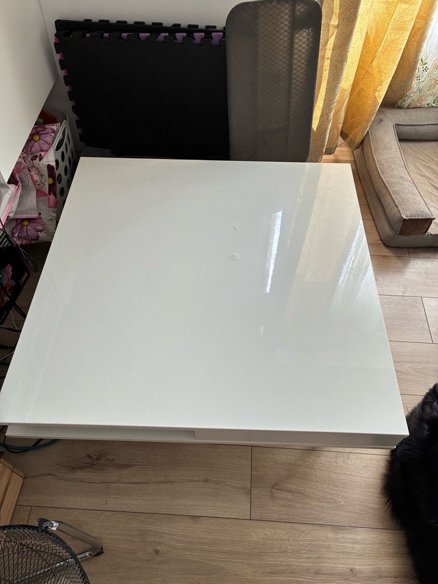 White coffee table