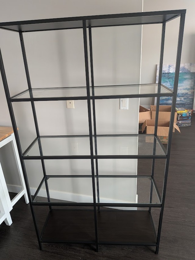 IKEA Vittsjo Glass Shelf Unit