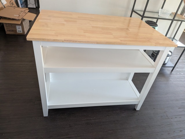 Kitchen Storage Island With Folding Leaf