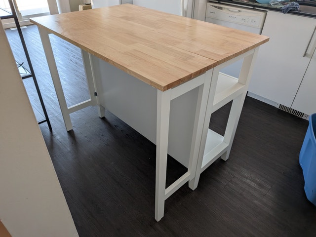 Kitchen Storage Island With Folding Leaf - photo 2