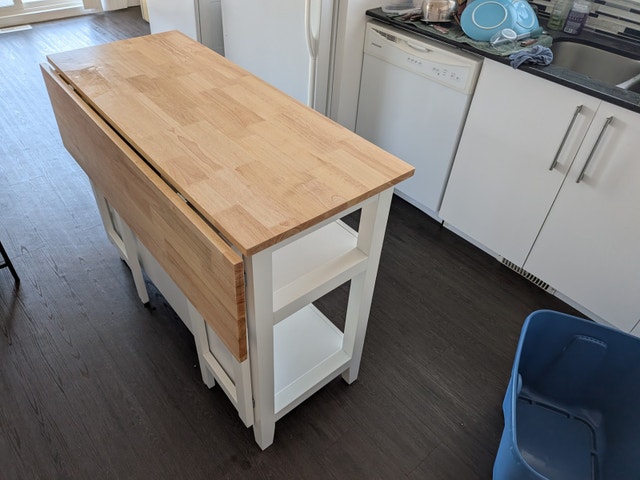 Kitchen Storage Island With Folding Leaf - photo 3