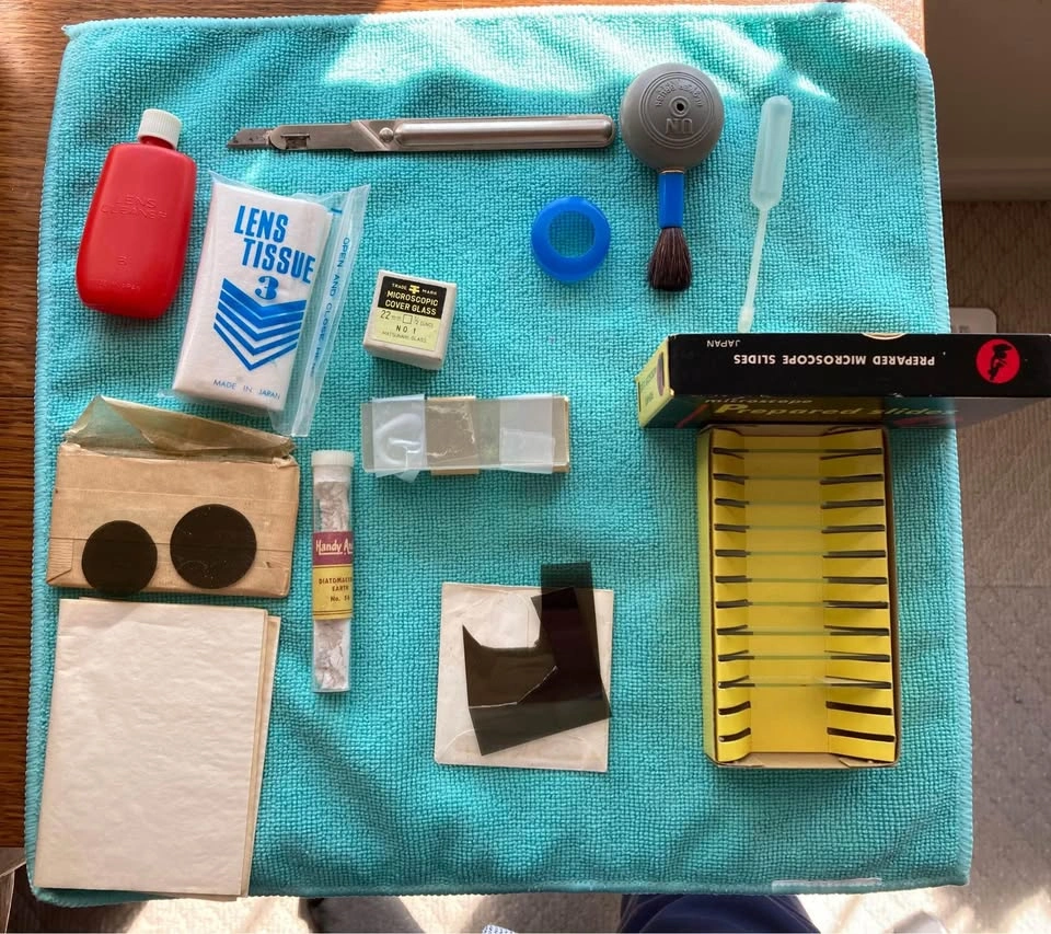 Vintage Microscope Slide Preparation & Cleaning Kit - photo 2
