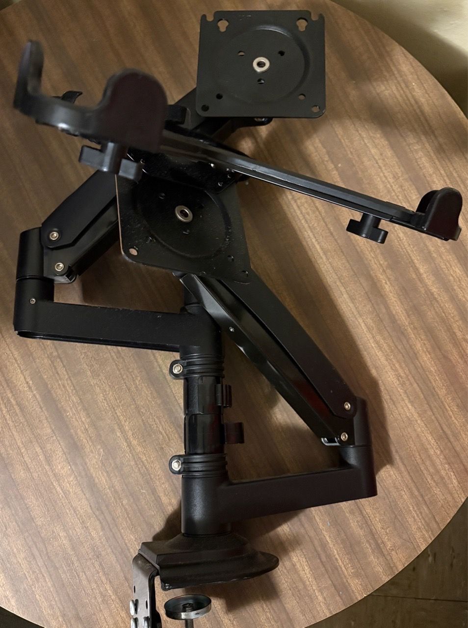 Dual Monitor Arm with VESA Mount Laptop Holder