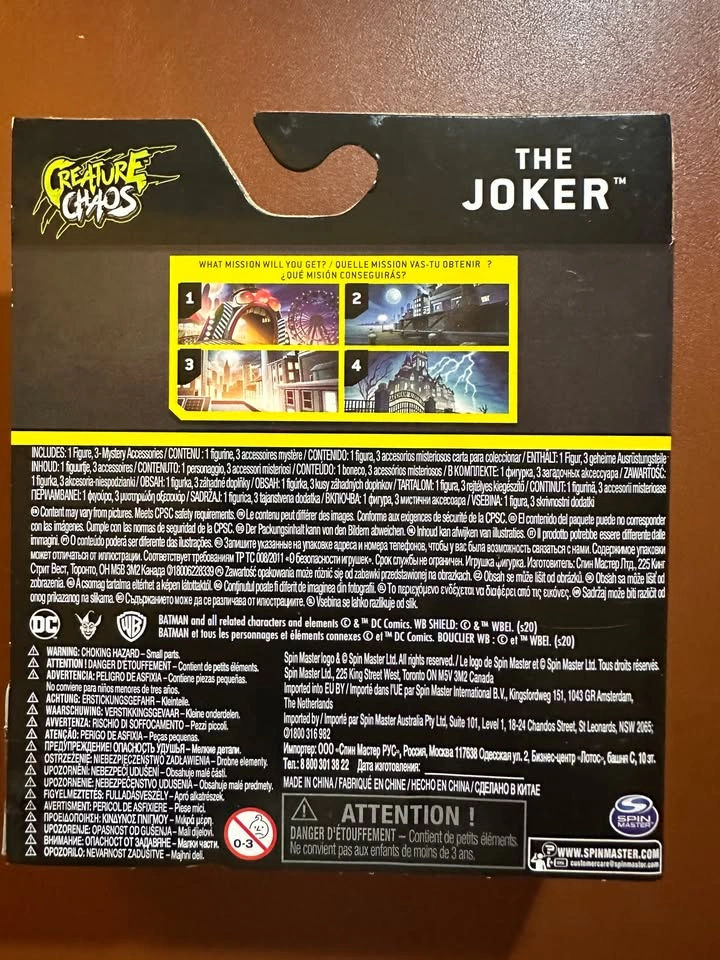 DC Batman The Joker 4" Action Figure – 1st Edition - photo 3
