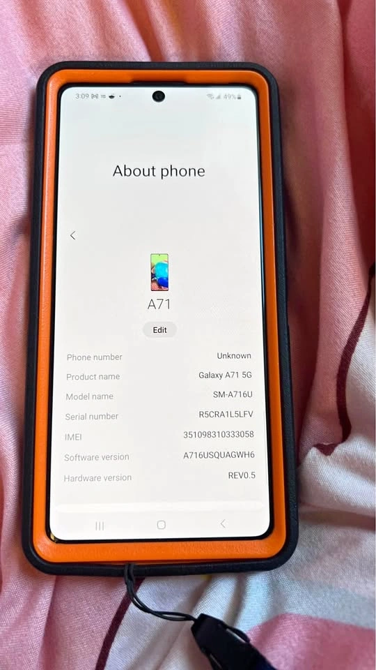 A71 Samsung Phone with Cases Boost Mobile Lock