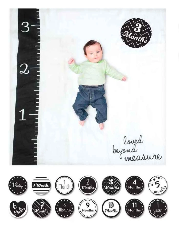 Lulujo Baby's 1st Year Loved Beyond Measure Blanket and Card Set - photo 2