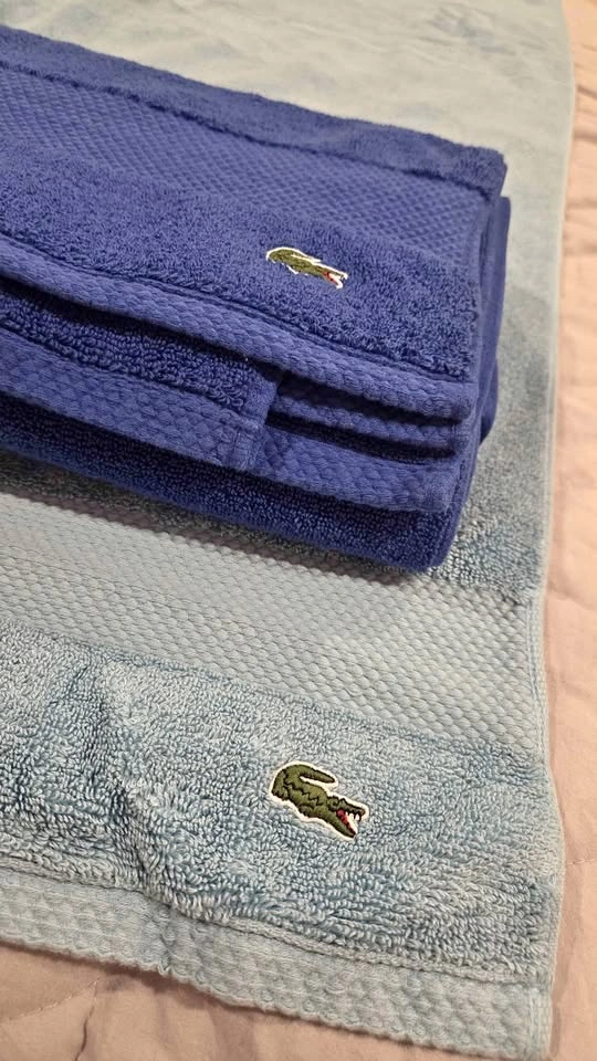 Lacoste bath sheet towel