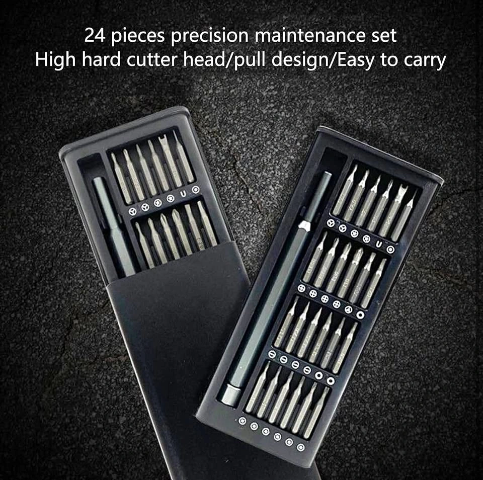 25 in 1 Magnetic Screwdriver Set, Hex & Slotted Bit Repair Tools