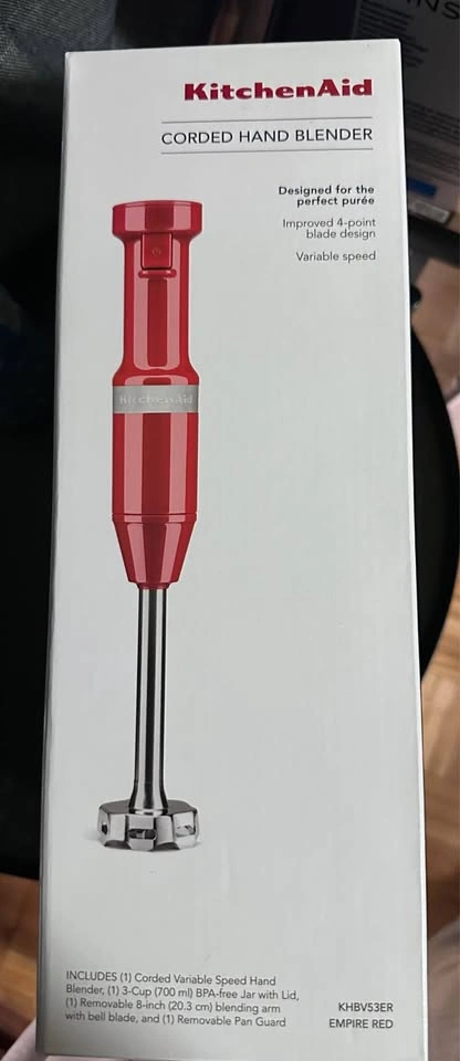 BNIB KITCHENAID variable speed corded hand blender - photo 2