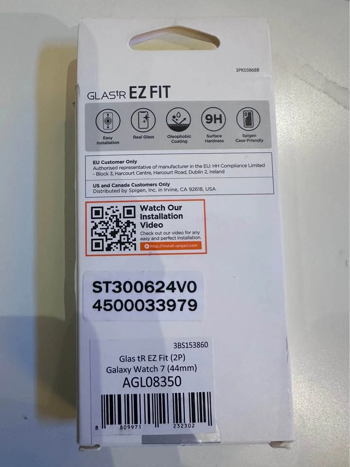 BNIB Spigen Glas.tR EZ Fit 2-Pack for Galaxy Watch 7 - photo 2