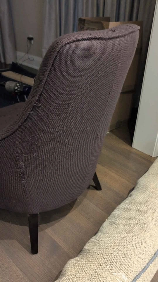 Sunpan Modern Tufted Accent Chair – Plum - photo 3