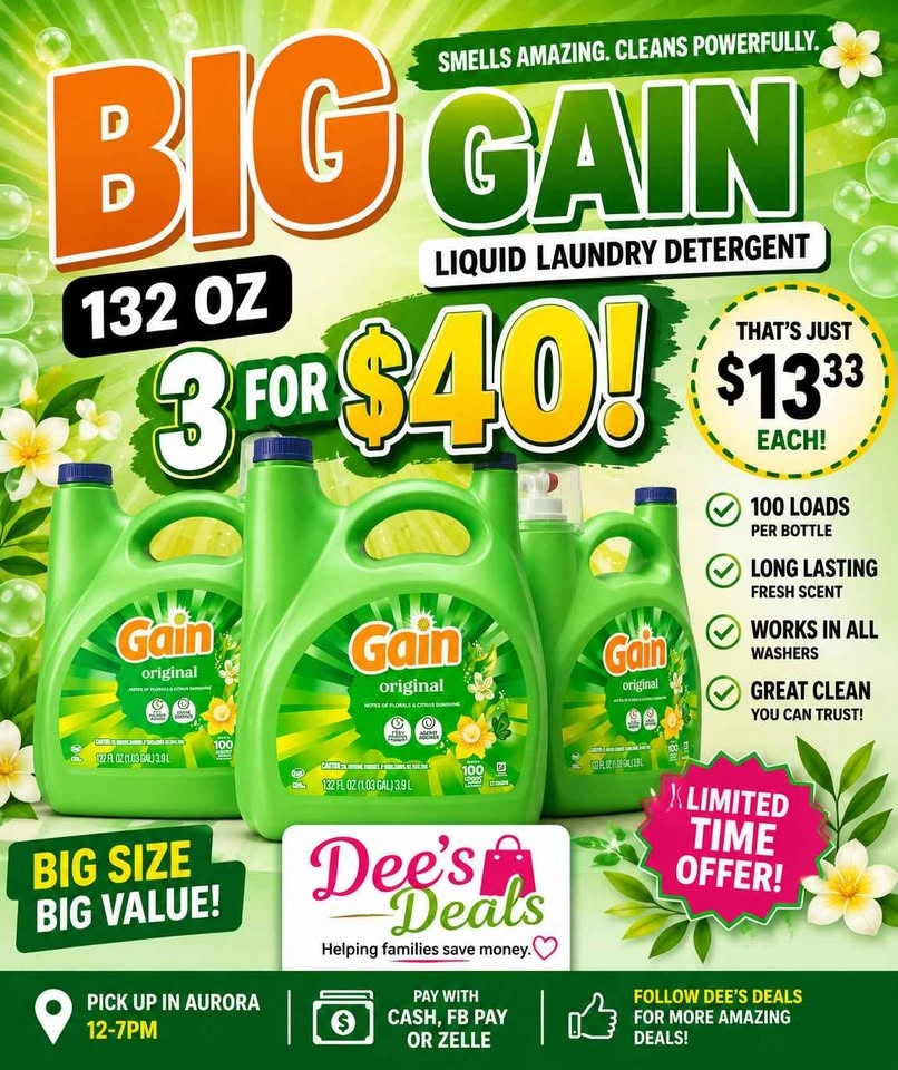 Big Gain sale 3 for $40 - photo 2