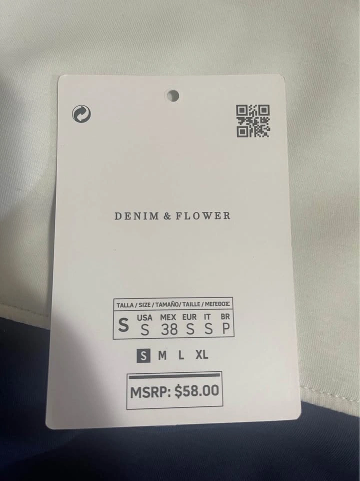 Denim Flower quarter zip - photo 2