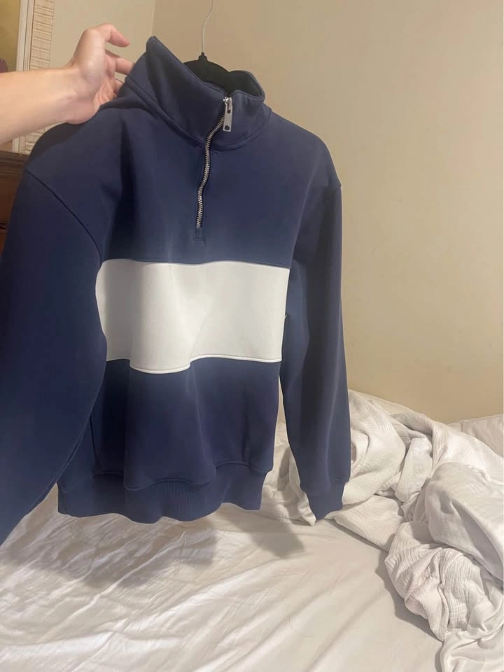 Denim Flower quarter zip - photo 3