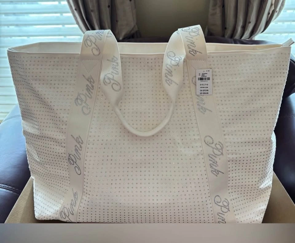 Victoria's Secret PINK Embellished Tote Bag New With Tags